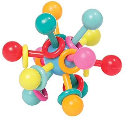 Toys for Babies Under One: Manhattan Toy Atom Rattle & Teether Grasping Activity Baby Toy