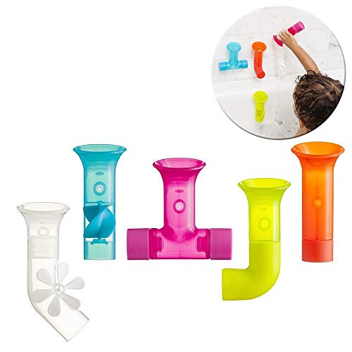 Toys for Toddlers: Boon Building Bath Pipes Toy, Set of 5