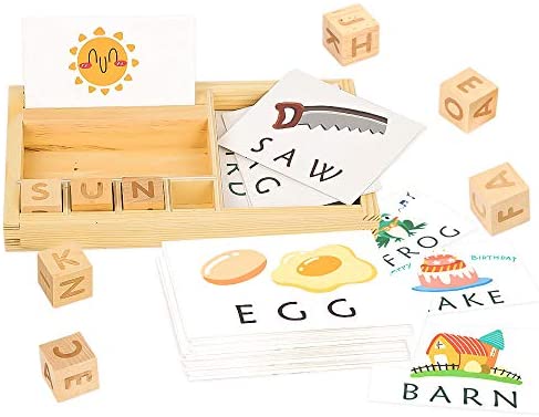 Toys and Games for Pre-Schoolers: Youwo See and Spell Learning Toy – Puzzle Preschool Spelling Game Toys Matching Letter Game and Develops Alphabet Words Spelling Skills for 3 Year olds