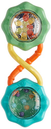 Toys for Babies Under One: Bright Starts Rattle & Shake Barbell Toy, Ages 3 months Plus