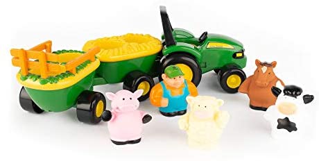 Toys for Babies Under One: TOMY John Deere Animal Sounds Hayride Preschool Toy