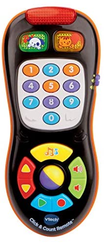 Toys for Babies Under One: VTech Click and Count Remote, Black, Great Gift For Kids, Toddlers, Toy for Boys and Girls, Ages Infant, 1, 2, 3