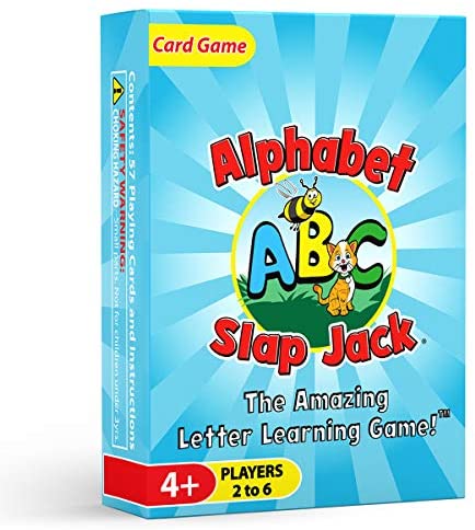 Toys and Games for Pre-Schoolers: Arizona GameCo Alphabet Slap Jack – a Fun ABC Letter Learning Card Game – Kids Learn Upper/Lowercase Letter Recognition and Letter Sounds While Playing a Fun Game – Preschool Thru 1st Grade