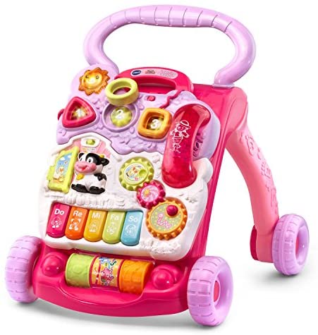 Toys for Babies Under One: VTech Sit-to-Stand Learning Walker (Frustration Free Packaging), Pink