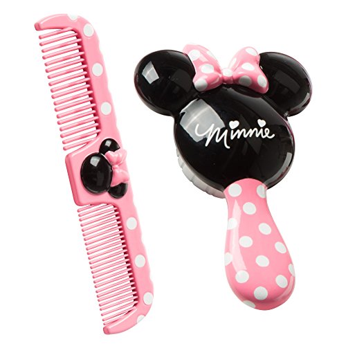 Toys for Babies Under One: Disney Baby Minnie Hair Brush and Wide Tooth Comb Set