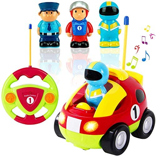 Toys for Toddlers: Liberty Imports My First Cartoon RC Race Car Radio Remote Control Toy for Baby, Toddlers, Children