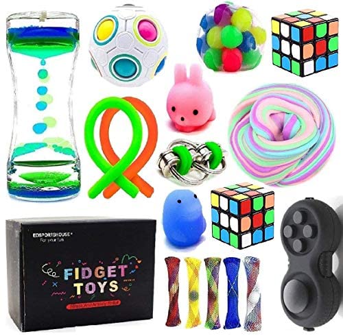 Toys and Games for Autistic Children: Sensory Fidget Toys Bundle-DNA Stress Relief Balls with Fidget Hand Toys for Anxiety Kids & Adults-Calming Toys for ADHD Autism Anxiety