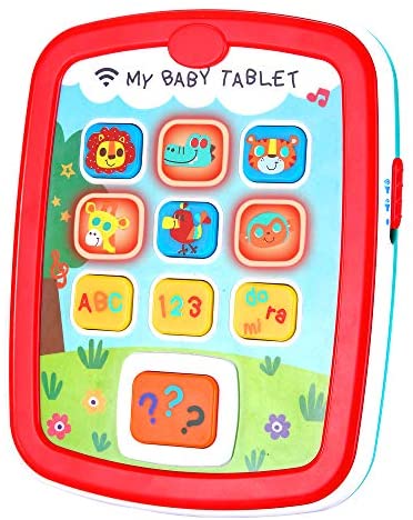 Toys for Babies Under One: Infant Toys Baby Tablet Toys Learning Educational Toy for 6 12 18 Month Old Boys and Girls with Music Light ABC Numbers Color Games Baby Toys