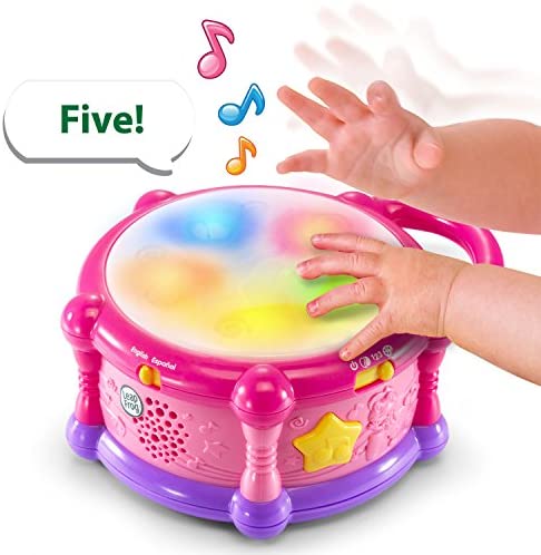 Toys for Babies Under One: LeapFrog Learn & Groove Color Play Drum Bilingual, Pink (Amazon Exclusive)