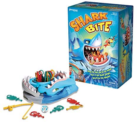 Toys and Games for Pre-Schoolers: Shark Bite — Roll the Die and Fish for Colorful Sea Creatures Before the Shark Bites Game!