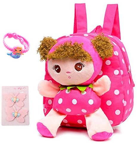 Toys for Babies Under One: Suerico Cute Toddler Backpack Plush Doll Toy Snack Travel Bag Preschool Shoulder Bag Gift for Kid