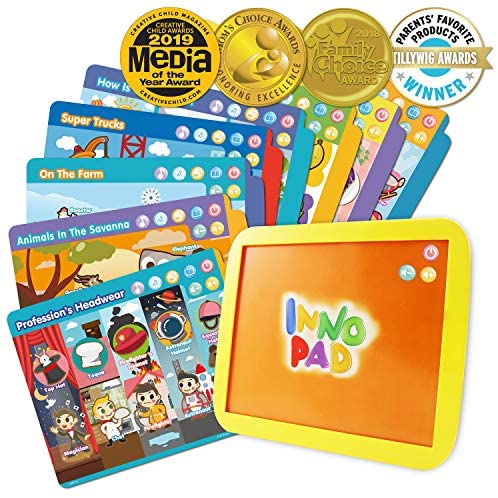 Toys and Games for Pre-Schoolers: BEST LEARNING INNO PAD Smart Fun Lessons – Educational Tablet Toy to Learn Alphabet, Numbers, Colors, Shapes, Animals, Transportation, Time for Toddlers Ages 2 to 5 Years Old