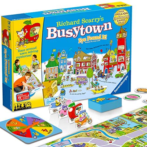 Toys and Games for Pre-Schoolers: Wonder Forge Richard Scarry’s Busytown, Eye Found It Toddler Toy and Game for Boys and Girls Age 3 and Up – A Fun Preschool Board Game