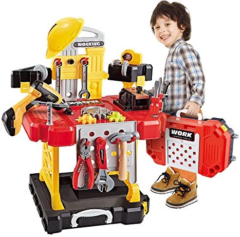 Toys for Toddlers: Toy Tool, 83 Pieces Kids Construction Toy Workbench for Toddlers Kids Workbench Construction Tool Bench Set, Boys Toy Work Shop for Toddlers