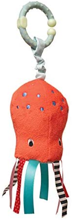Toys for Babies Under One: Manhattan Toy Under The Sea Octopus Rattle & Mirror Travel Toy