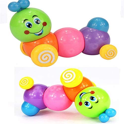 Toys for Babies Under One: Bluelans Lovely Colorful Caterpillar Wind Up Toys Kids Baby Developmental Educational Toy for Kids Boys Girls Xmas Gifts Xmas Stocking Fillers Party Bag Gifts
