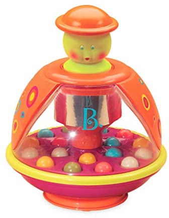 Toys for Babies Under One: B. toys – Poppitoppy – Ball Popper Toy Tumble Top – Spinning Toys for Toddlers 1 Year +