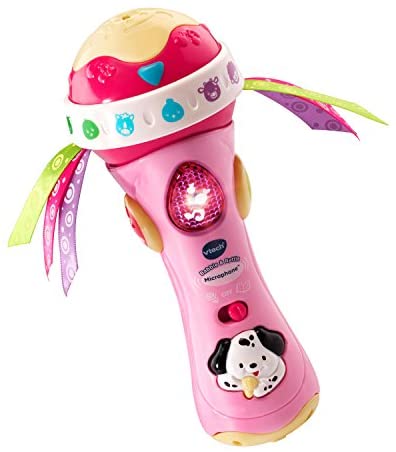 Toys for Babies Under One: VTech Baby Babble & Rattle Microphone Amazon Exclusive, Pink, Great Gift for Kids, Toddlers, Toy for Boys and Girls, Ages Infant, 1, 2, 3 Toys for Babies Under One: VTech Baby Babble & Rattle Microphone Amazon Exclusive, Pink, Great Gift for Kids, Toddlers, Toy for Boys and Girls, Ages Infant, 1, 2, 3