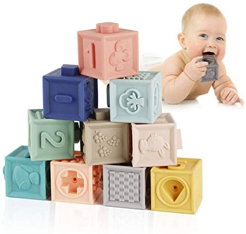 Toys for Babies Under One: Mini Tudou Baby Blocks Soft Building Blocks Baby Toys Teethers Toy Educational Squeeze Play with Numbers Animals Shapes Textures 6 Months and Up 12PCS Toys for Babies Under One: Mini Tudou Baby Blocks Soft Building Blocks Baby Toys Teethers Toy Educational Squeeze Play with Numbers Animals Shapes Textures 6 Months and Up 12PCS