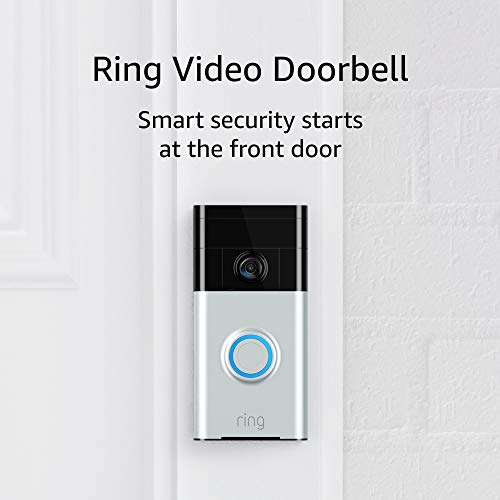 Toys for Toddlers: Ring Video Doorbell (1st Gen) – 720p HD video, motion activated alerts, easy installation – Satin Nickel
