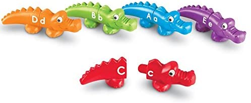 Toys and Games for Pre-Schoolers: Learning Resources Snap-n-Learn Alphabet Alligators, Fine Motor Toy, 26 Double-Sided Pieces, Ages 18 Months +