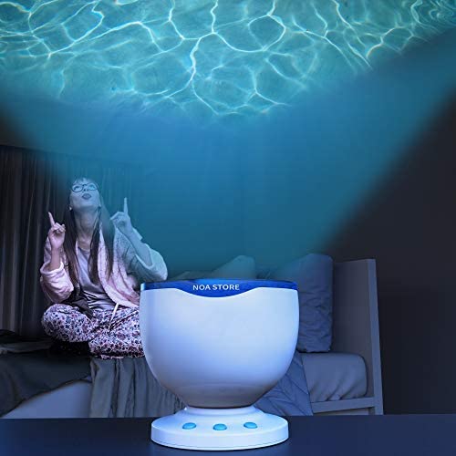 Toys and Games for Autistic Children: Calming Autism Sensory LED Light Projector Toy Relax Blue Night Music Projection