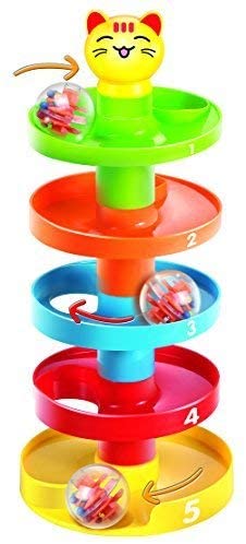 Toys for Babies Under One: 5 Layer Ball Drop and Roll Swirling Tower for Baby and Toddler Development Educational Toys | Stack, Drop and Go Ball Ramp Toy Set Includes 3 Spinning Acrylic Activity Balls with Colorful Beads Toys for Babies Under One: 5 Layer Ball Drop and Roll Swirling Tower for Baby and Toddler Development Educational Toys | Stack, Drop and Go Ball Ramp Toy Set Includes 3 Spinning Acrylic Activity Balls with Colorful Beads