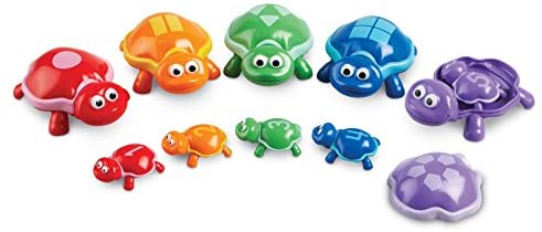 Toys and Games for Pre-Schoolers: Learning Resources Number Turtles Set, Counting, Color & Sorting Toy, 15 Pieces, Ages 2+