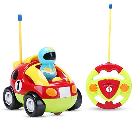 Toys for Toddlers: Holy Stone RC Cartoon Race Car with Music & Lights Electric Radio Control Toy for Baby Toddlers Kids & Children