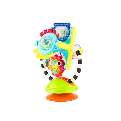 Toys for Babies Under One: Sassy Fishy Fascination Station 2-in-1 Suction Cup High Chair Toy | Developmental Tray Toy for Early Learning | for Ages 6 Months and Up