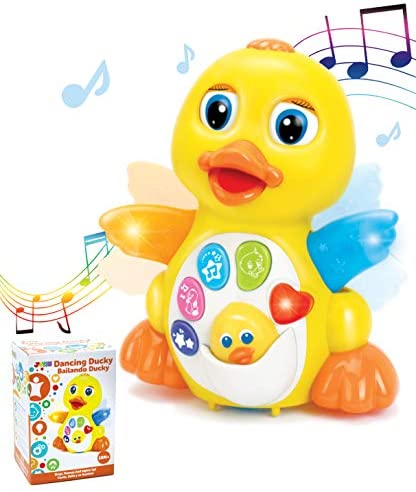 Toys for Babies Under One: JOYIN Dancing Walking Yellow Duck Baby Toy with Music and LED Light Up for Infants, Toddler Interactive Learning Development, School Classroom Prize and Children
