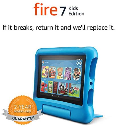 Toys and Games for Autistic Children: Fire 7 Kids Edition Tablet, 7″ Display, 16 GB, Blue Kid-Proof Case Toys and Games for Autistic Children: Fire 7 Kids Edition Tablet, 7″ Display, 16 GB, Blue Kid-Proof Case
