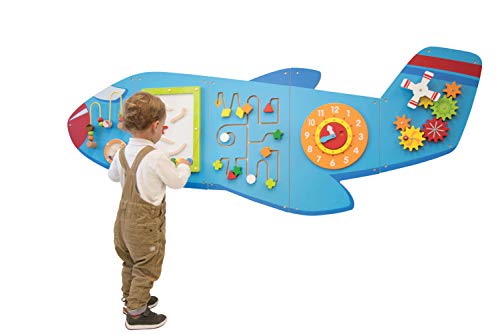 Toys for Toddlers: Learning Advantage Airplane Activity Wall Panels – 18M+ – in Home Learning Activity Center – Wall-Mounted Toy for Kids – Toddler Decor for Play Areas