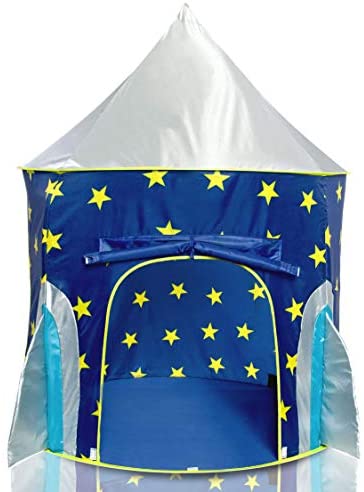 Toys and Games for Autistic Children: USA Toyz Rocket Ship Play Tent for Kids, Indoor Pop Up Playhouse Tent for Boys and Girls with Included Space Projector Toy and Storage Carry Bag Toys and Games for Autistic Children: USA Toyz Rocket Ship Play Tent for Kids, Indoor Pop Up Playhouse Tent for Boys and Girls with Included Space Projector Toy and Storage Carry Bag
