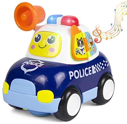 Toys for Babies Under One: Woby Musical Police Car Action Educational Learning and Walking Toy for 1 Year Old Baby Toddler Girl Boy Toys for Babies Under One: Woby Musical Police Car Action Educational Learning and Walking Toy for 1 Year Old Baby Toddler Girl Boy
