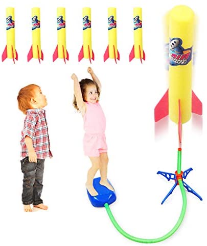 Toys and Games for Autistic Children: Duckura Jump Rocket Launchers for Kids, Outdoor Air Rocket Toys with Launcher and 6 Foam Rockets, Summer Toys Gift for Boys Girls Toddlers Ages 3 4 5 6 and Up Toys and Games for Autistic Children: Duckura Jump Rocket Launchers for Kids, Outdoor Air Rocket Toys with Launcher and 6 Foam Rockets, Summer Toys Gift for Boys Girls Toddlers Ages 3 4 5 6 and Up