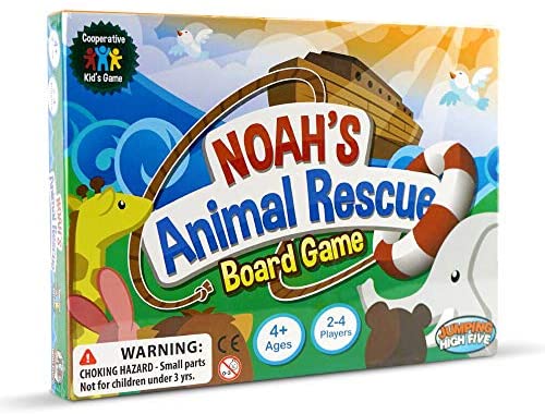 Toys and Games for Pre-Schoolers: Jumping High Five Noah’s Animal Rescue! Kids #1 Cooperative Matching Game for Kids Ages 4 and Up – Teach Children New Skills While Having Fun – Hot Toys for 2019. Learning Board Games Ages 4 to 8.