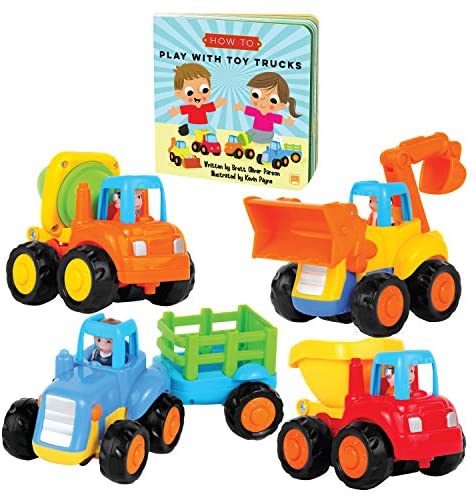 Toys for Babies Under One: Storybook Toys for 2 Year Old Boy – Toddler Construction Toy Trucks for 2 Yr Old Boys – Push & Pull Cars for Two Year Olds – Educational Play Set for Kids Age 1, 2, 3 – Learning Toys for 1 Year Old Toys for Babies Under One: Storybook Toys for 2 Year Old Boy – Toddler Construction Toy Trucks for 2 Yr Old Boys – Push & Pull Cars for Two Year Olds – Educational Play Set for Kids Age 1, 2, 3 – Learning Toys for 1 Year Old