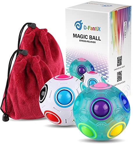 Toys and Games for Autistic Children: D-FantiX Rainbow Puzzle Ball Cube Magic Rainbow Ball Puzzle Bundle Stress Fidget Ball Brain Teasers Games Fidget Toys for Kids Set of 2 Toys and Games for Autistic Children: D-FantiX Rainbow Puzzle Ball Cube Magic Rainbow Ball Puzzle Bundle Stress Fidget Ball Brain Teasers Games Fidget Toys for Kids Set of 2
