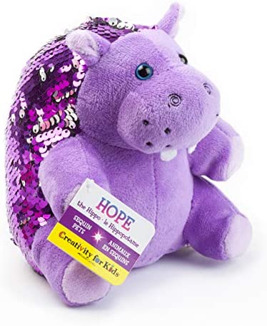 Toys and Games for Autistic Children: Creativity for Kids Mini Sequin Pets Sensory Stuffed Animal – Hope The Hippo Toys and Games for Autistic Children: Creativity for Kids Mini Sequin Pets Sensory Stuffed Animal – Hope The Hippo