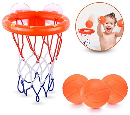 Toys for Babies Under One: BRITENWAY Fun Basketball Hoop & Balls Playset for Little Boys & Girls | Bathtub Shooting Game for Kids & Toddlers | Suctions Cups That Stick to Any Flat Surface + 3 Balls Included Toys for Babies Under One: BRITENWAY Fun Basketball Hoop & Balls Playset for Little Boys & Girls | Bathtub Shooting Game for Kids & Toddlers | Suctions Cups That Stick to Any Flat Surface + 3 Balls Included