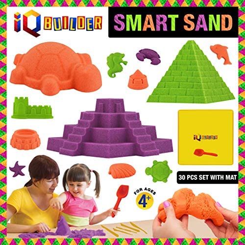 Toys and Games for Autistic Children: IQ BUILDER | Sensory Toys | Creative Educational Art Play Sand for Boys and Girls Ages 3 4 5 6 7 8 9 10 Year Old + | Fun MOLDABLE Synthetic Beach Sand KIT for Children | Best Toy Gift for Kids Toys and Games for Autistic Children: IQ BUILDER | Sensory Toys | Creative Educational Art Play Sand for Boys and Girls Ages 3 4 5 6 7 8 9 10 Year Old + | Fun MOLDABLE Synthetic Beach Sand KIT for Children | Best Toy Gift for Kids