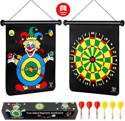 Toys and Games for Autistic Children: Magnetic Dart Board for Kids, Darts Game Set Includes 6 Safe Magnetic Darts and 2-Sided Target in a Gift Box, Girls & Boys Toy Gift for 4-12 Years Old Toys and Games for Autistic Children: Magnetic Dart Board for Kids, Darts Game Set Includes 6 Safe Magnetic Darts and 2-Sided Target in a Gift Box, Girls & Boys Toy Gift for 4-12 Years Old