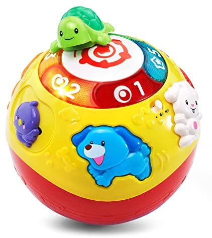 Toys for Babies Under One: VTech Wiggle and Crawl Ball,Multicolor