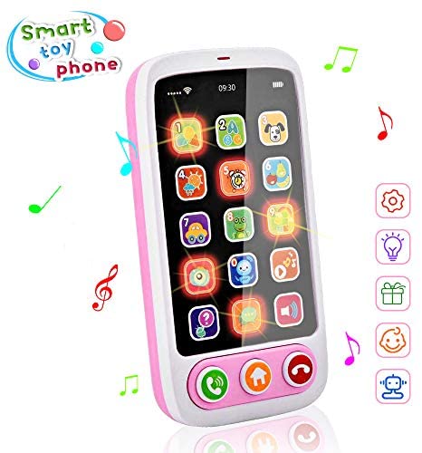 Toys for Babies Under One: Byserten Baby Phone, Baby Cell Phone Toy with Lights & Music, 12 Months Early Learning Educational Toys, Sensory Toys for Toddlers 1 2 3 4 Year Old Kids Boys and Girls Gifts Pink Toys for Babies Under One: Byserten Baby Phone, Baby Cell Phone Toy with Lights & Music, 12 Months Early Learning Educational Toys, Sensory Toys for Toddlers 1 2 3 4 Year Old Kids Boys and Girls Gifts Pink