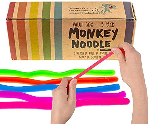 Toys and Games for Autistic Children: Impresa Products 5-Pack of Stretchy String Fidget / Sensory Toys (BPA/Phthalate/Latex-Free) – Stretches from 10 Inches to 8 Feet! Toys and Games for Autistic Children: Impresa Products 5-Pack of Stretchy String Fidget / Sensory Toys (BPA/Phthalate/Latex-Free) – Stretches from 10 Inches to 8 Feet!