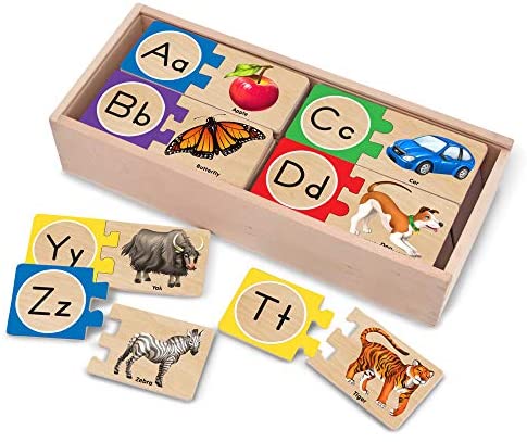 Toys and Games for Pre-Schoolers: Melissa & Doug Self-Correcting Letter Puzzles