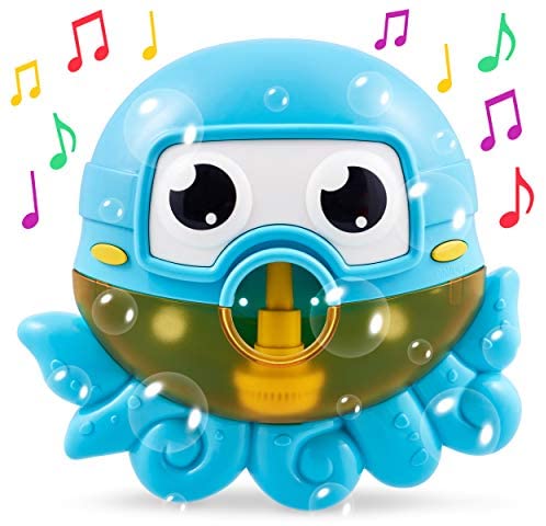 Toys for Toddlers: CHUCHIK Octopus Bath Toy. Bubble Bath Maker for The Bathtub. Blows Bubbles and Plays 24 Children’s Songs – Baby, Toddler Kids Bath Toys Makes Great Gifts for Toddlers – Sing-Along Bath Bubble Machine