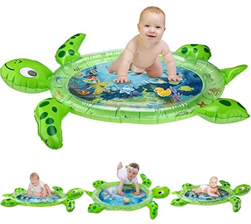 Toys for Babies Under One: gebra Inflatable Tummy Time Water Mat Sea Turtle Shape Infants & Toddlers Play Mat Toy, Fun Play Activity Center Your Baby’s Stimulation Growth (BPA Free, 43″ 35″ 2.5″) Toys for Babies Under One: gebra Inflatable Tummy Time Water Mat Sea Turtle Shape Infants & Toddlers Play Mat Toy, Fun Play Activity Center Your Baby’s Stimulation Growth (BPA Free, 43″ 35″ 2.5″)
