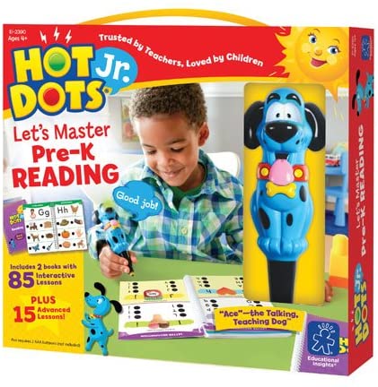 Toys and Games for Pre-Schoolers: Educational Insights Hot Dots Jr. Let’s Master Pre-K Reading Set, Homeschool & Preschool Readiness, 2 Books & Interactive Pen, 100 Math Lessons, Ages 3+